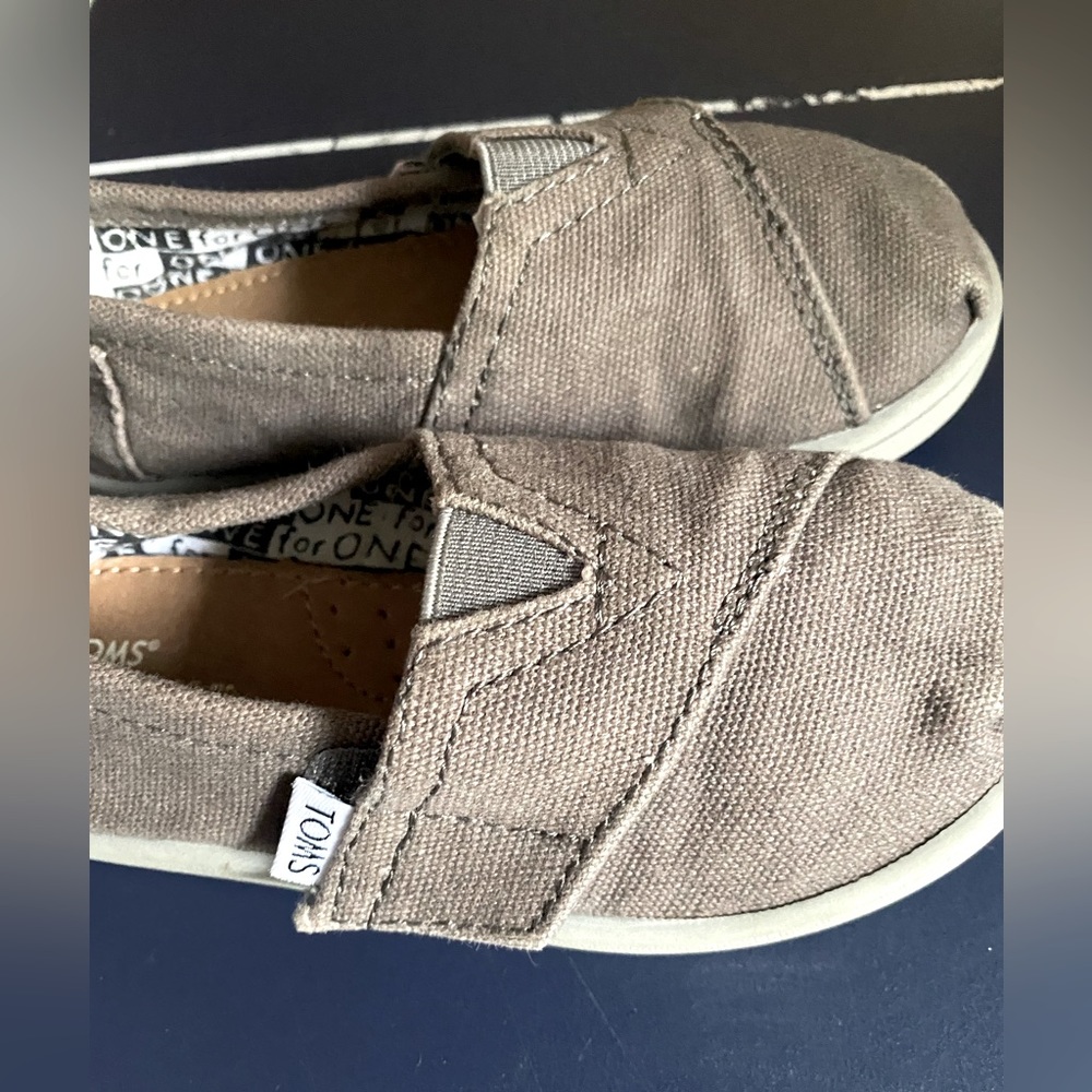 Toddlers Taupe TOMS Shoes